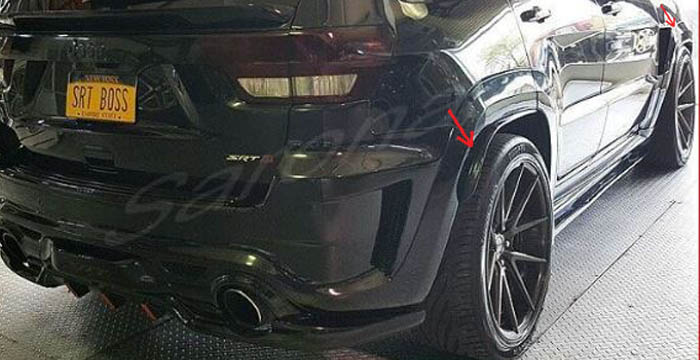 Custom Jeep Grand Cherokee  SUV/SAV/Crossover Fender Flares (2011 - 2021) - $275.00 (Part #JP-005-FF)